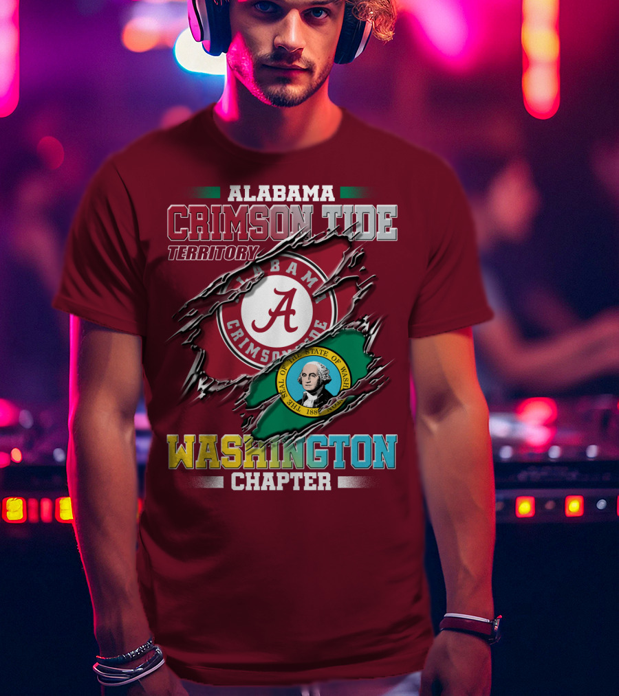 Alabama Crimson Tide Territory Washington Chapter T-Shirt
