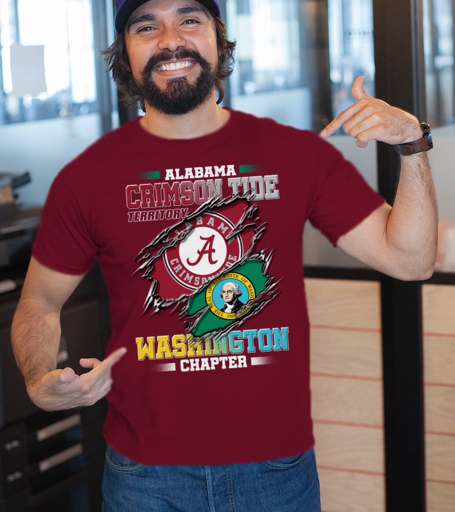 Alabama Crimson Tide Territory Washington Chapter T-Shirt