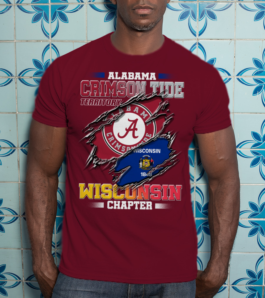 Alabama Crimson Tide Territory Wisconsin Chapter 1848 T-Shirt