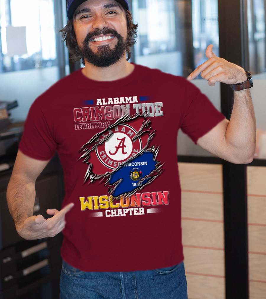 Alabama Crimson Tide Territory Wisconsin Chapter 1848 T-Shirt