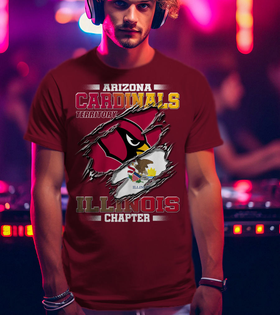 Arizona Cardinals Territory Illinois Chapter T-Shirt