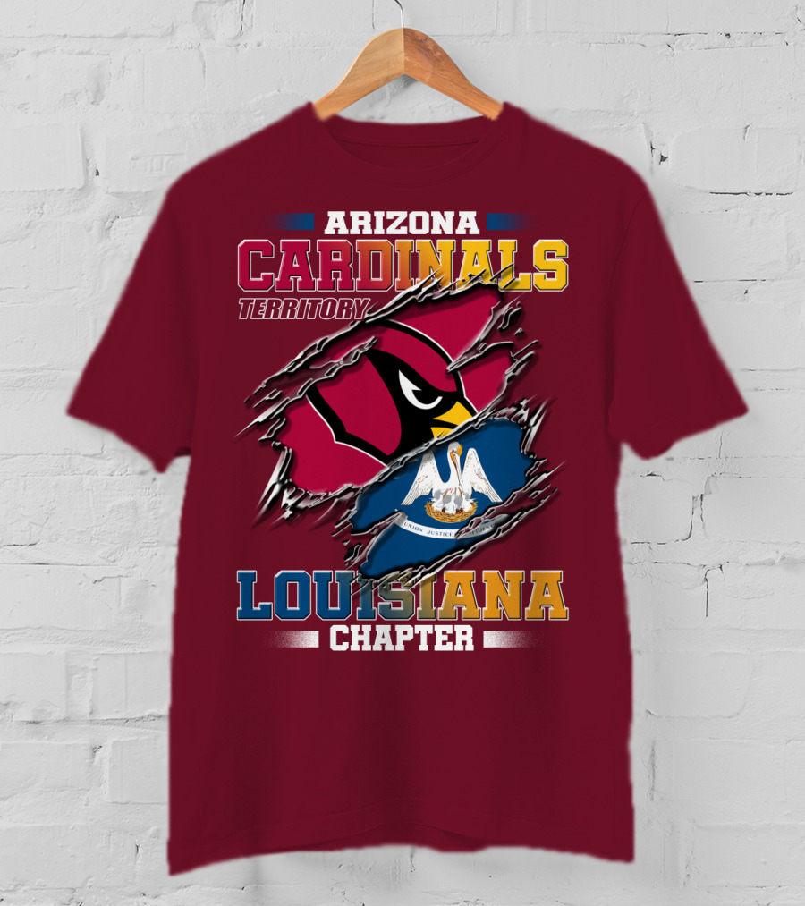Arizona Cardinals Territory Louisiana Chapter T-Shirt