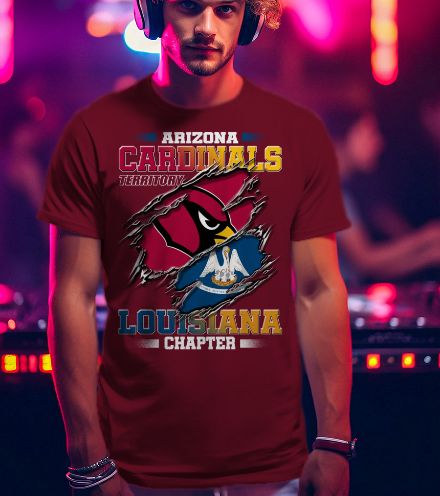 Arizona Cardinals Territory Louisiana Chapter T-Shirt