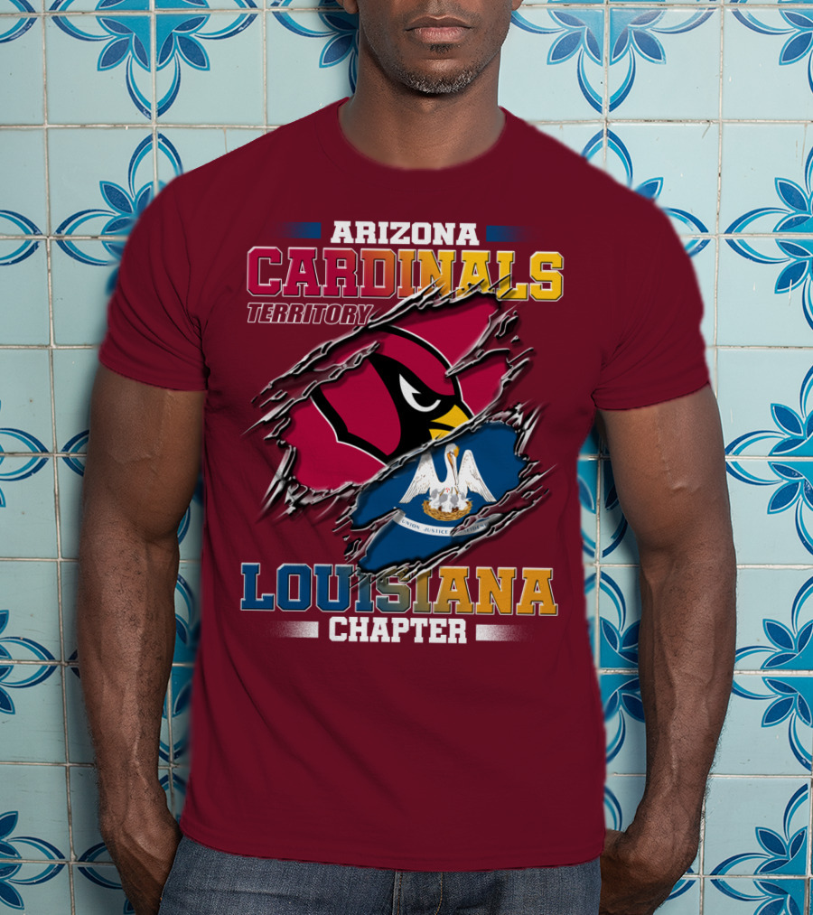Arizona Cardinals Territory Louisiana Chapter T-Shirt