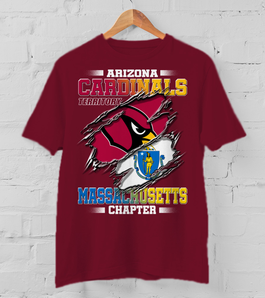 Arizona Cardinals Territory Massachusetts Chapter T-Shirt