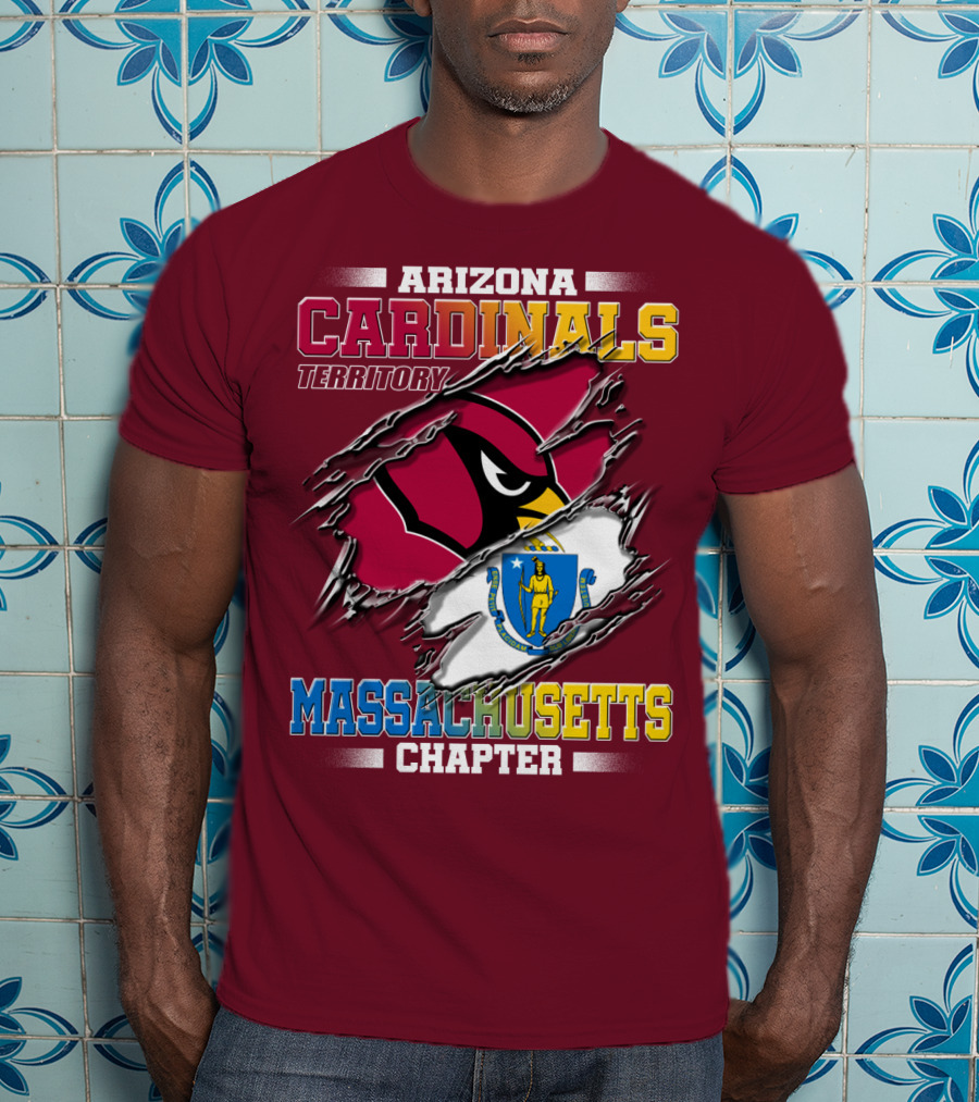 Arizona Cardinals Territory Massachusetts Chapter T-Shirt
