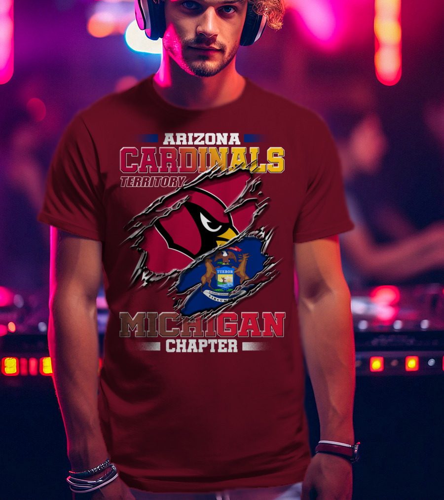 Arizona Cardinals Territory Michigan Chapter T-Shirt