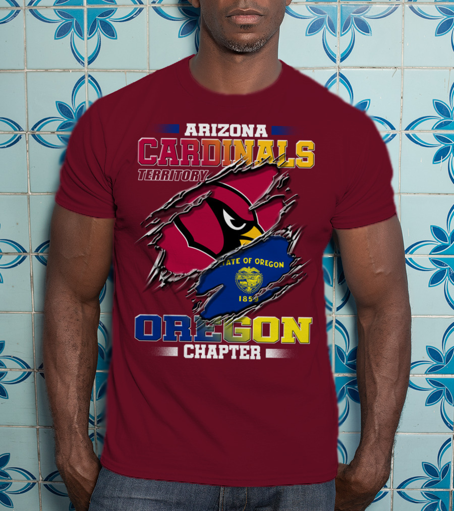Arizona Cardinals Territory Oregon Chapter State Of Oregon 1859 T-Shirt