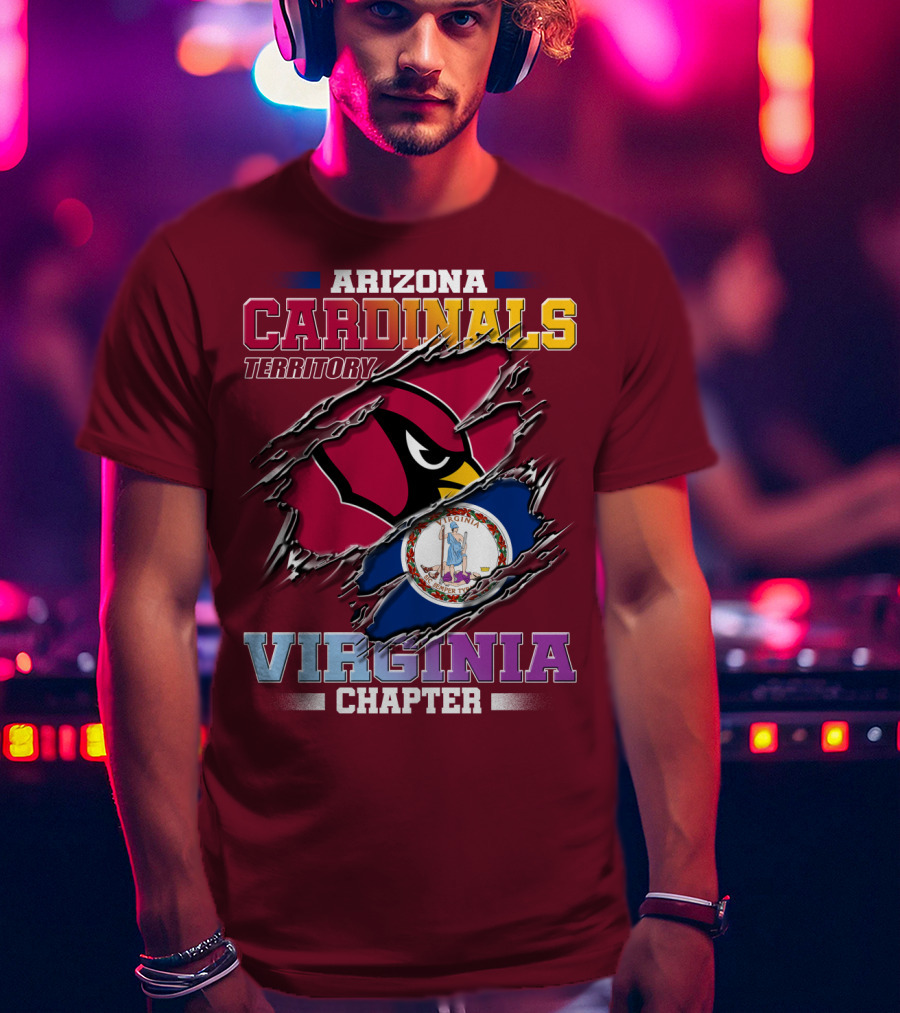 Arizona Cardinals Territory Virginia Chapter T-Shirt