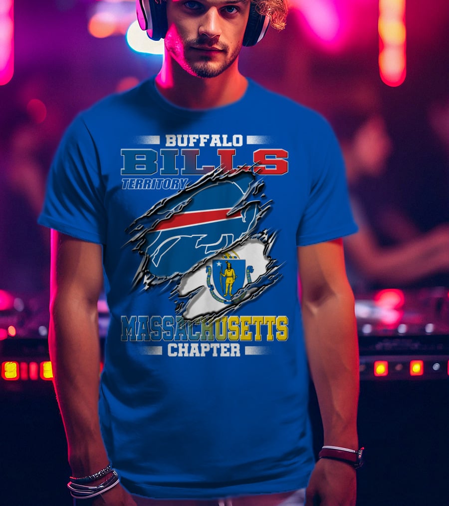 Buffalo Bills Territory Massachusetts Chapter T-Shirt