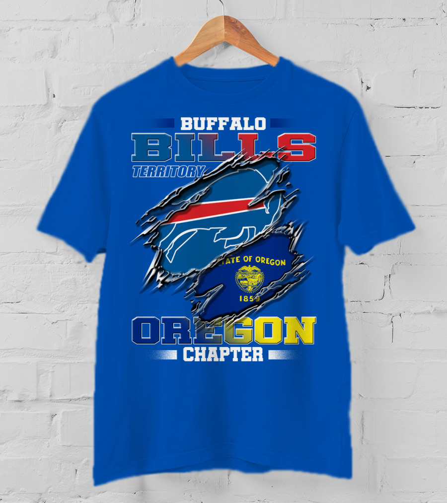 Buffalo Bills Territory Oregon Chapter State Of Oregon 1859 T-Shirt