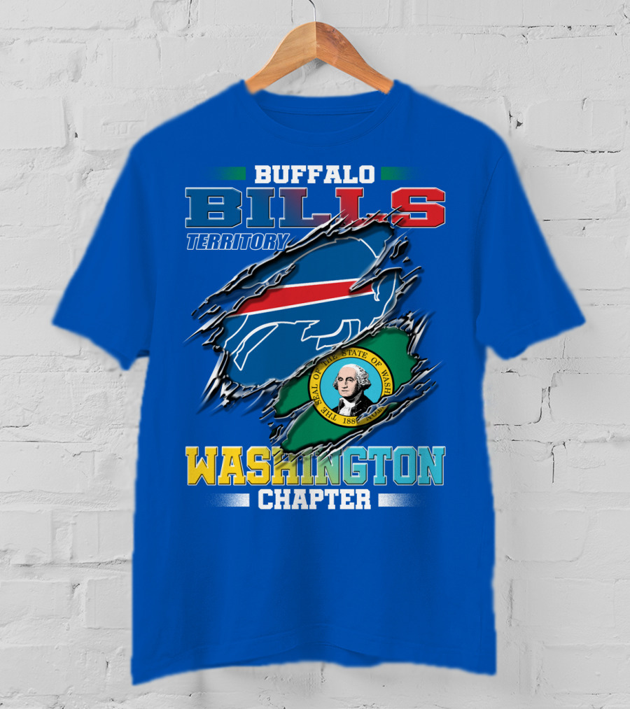 Buffalo Bills Territory Washington Chapter Seal Of The State Of Washington T-Shirt