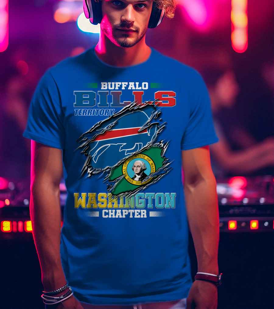 Buffalo Bills Territory Washington Chapter Seal Of The State Of Washington T-Shirt