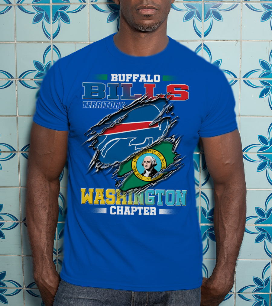 Buffalo Bills Territory Washington Chapter Seal Of The State Of Washington T-Shirt