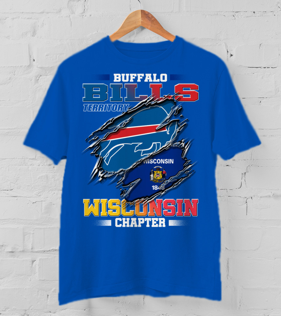 Buffalo Bills Territory Wisconsin Chapter 1848 T-Shirt