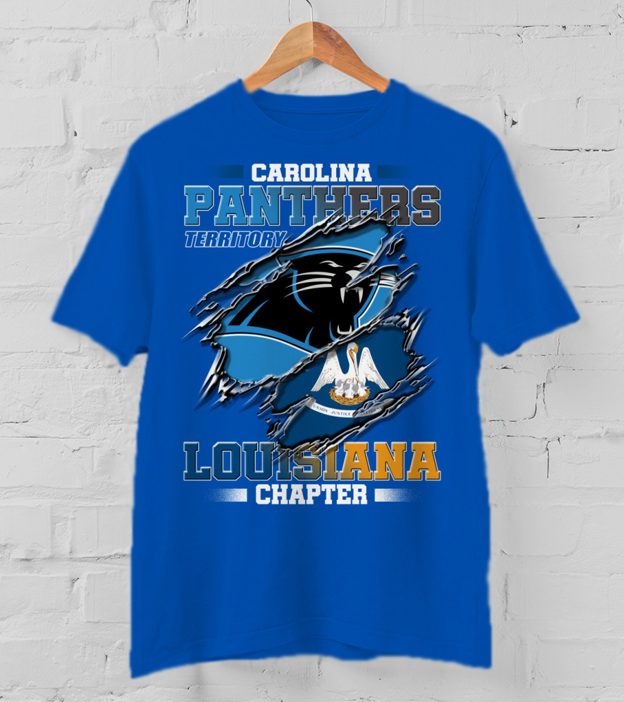 Carolina Panthers Territory Louisiana Chapter T-Shirt