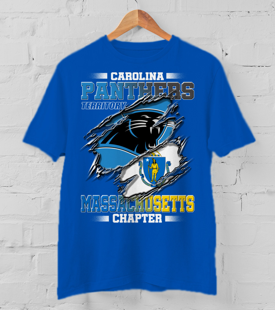 Carolina Panthers Territory Massachusetts Chapter T-Shirt