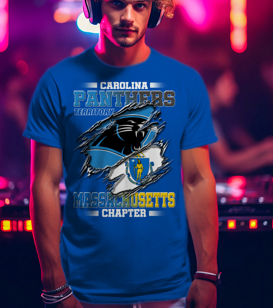 Carolina Panthers Territory Massachusetts Chapter T-Shirt