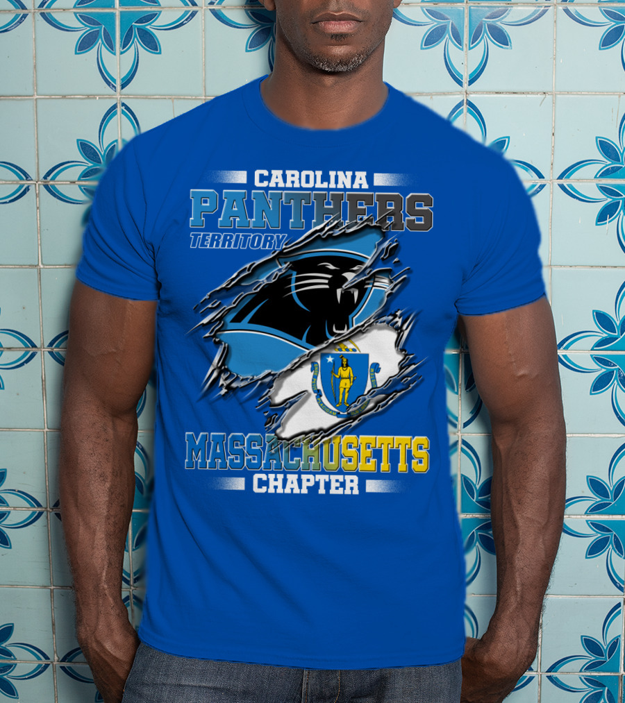 Carolina Panthers Territory Massachusetts Chapter T-Shirt