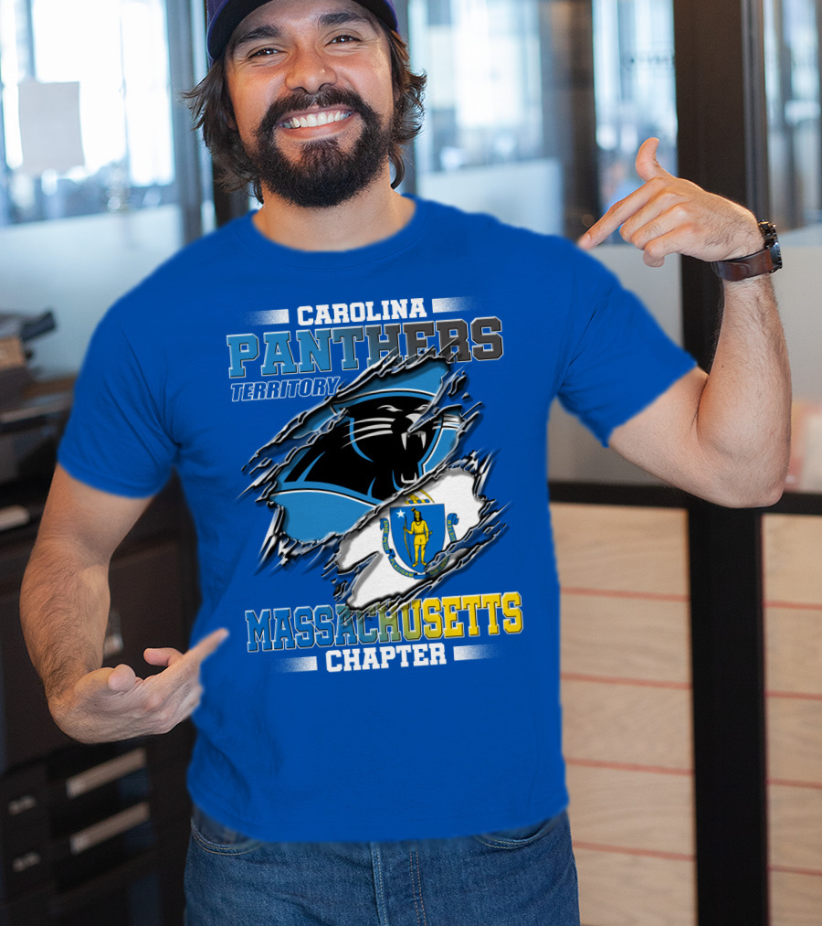Carolina Panthers Territory Massachusetts Chapter T-Shirt