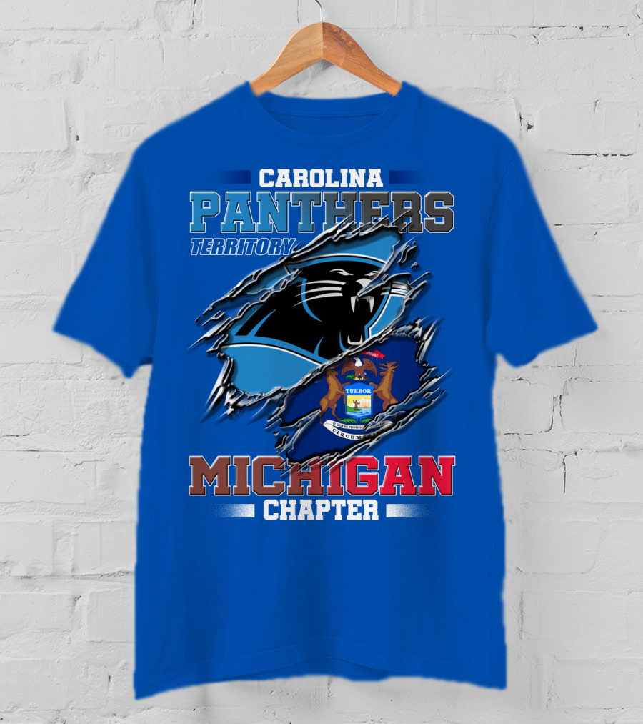 Carolina Panthers Territory Michigan Chapter T-Shirt