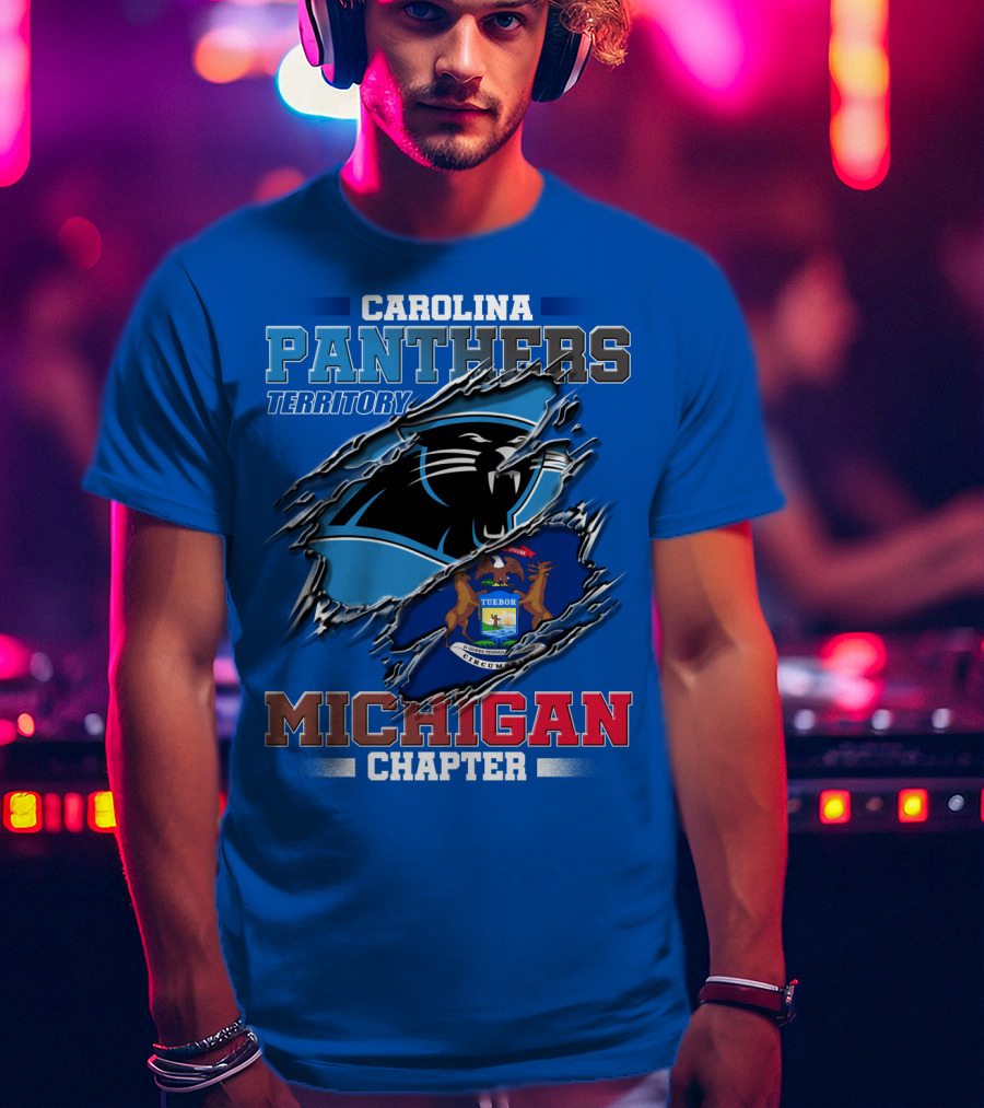 Carolina Panthers Territory Michigan Chapter T-Shirt