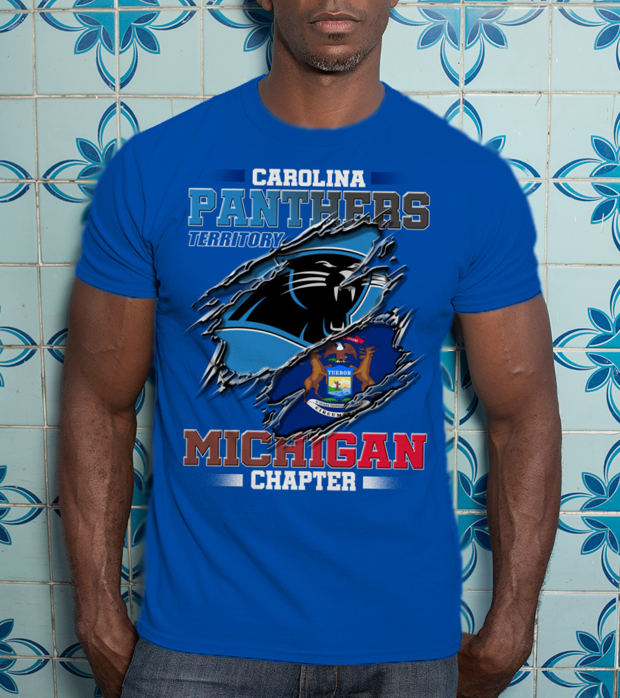 Carolina Panthers Territory Michigan Chapter T-Shirt