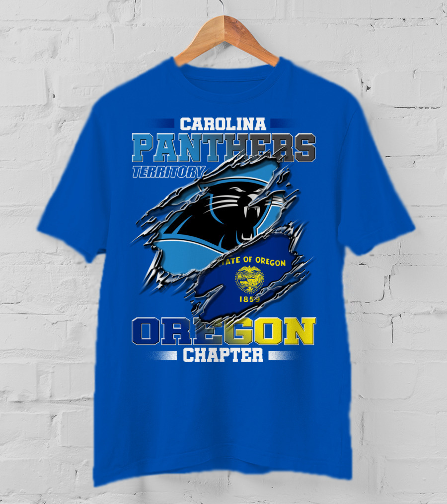 Carolina Panthers Territory Oregon Chapter State Of Oregon 1859 T-Shirt