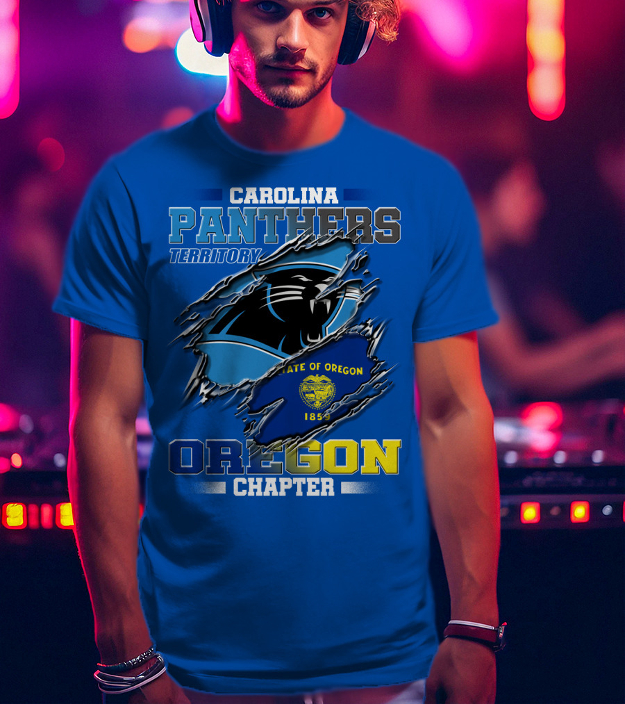 Carolina Panthers Territory Oregon Chapter State Of Oregon 1859 T-Shirt