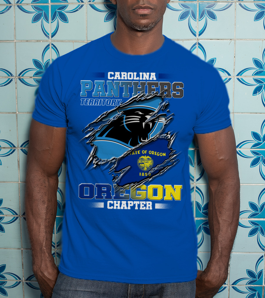 Carolina Panthers Territory Oregon Chapter State Of Oregon 1859 T-Shirt