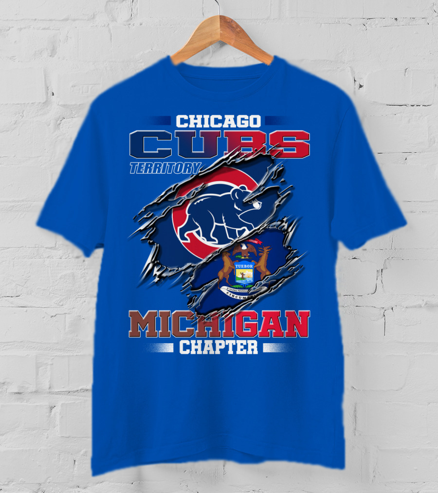 Chicago Cubs Territory Michigan Chapter T-Shirt