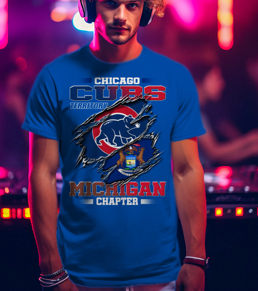 Chicago Cubs Territory Michigan Chapter T-Shirt
