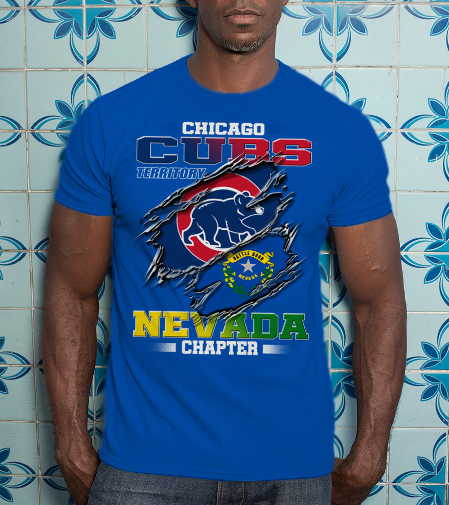 Chicago Cubs Territory Nevada Chapter Battle Born T-Shirt