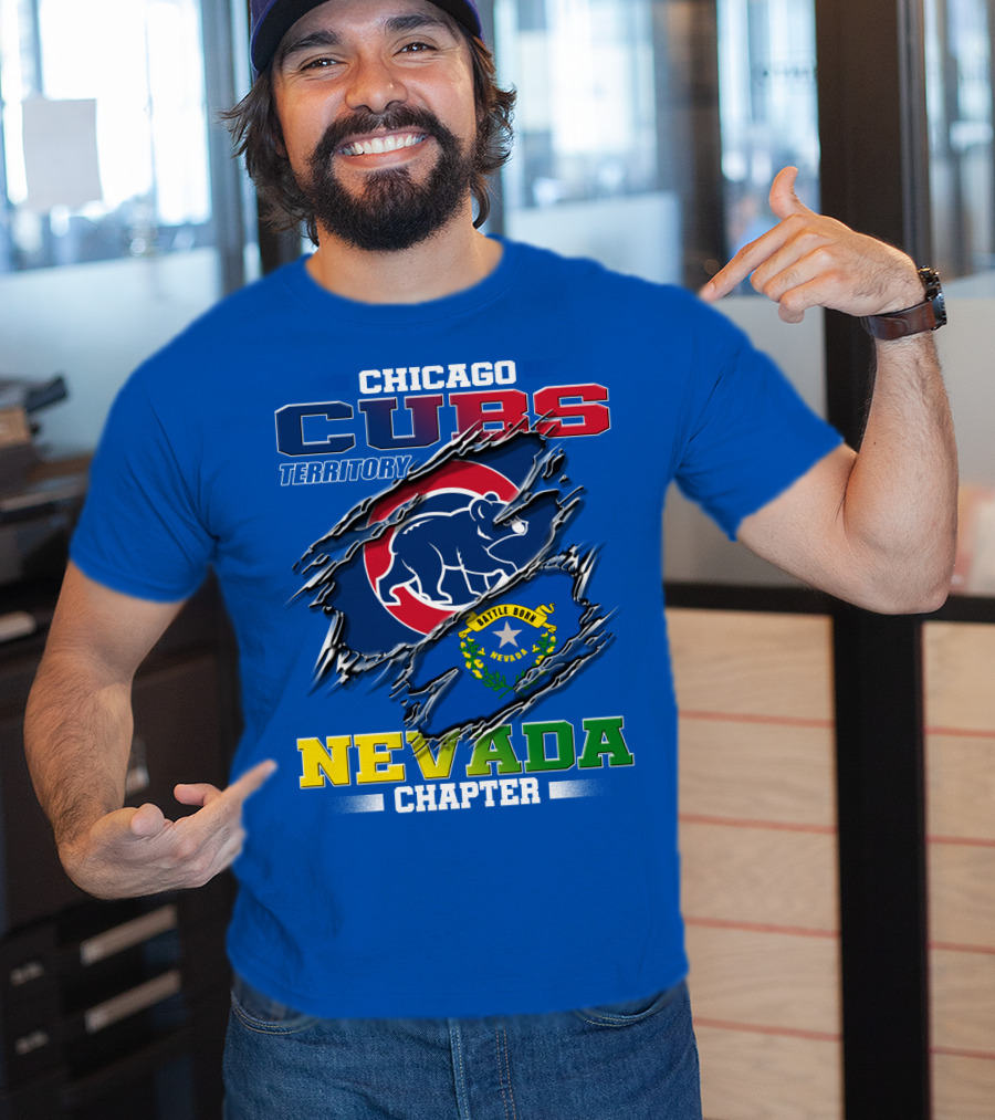 Chicago Cubs Territory Nevada Chapter Battle Born T-Shirt