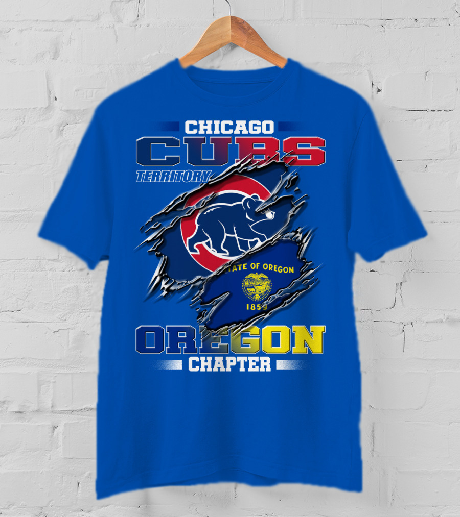 Chicago Cubs Territory Oregon Chapter State Of Oregon 1859 T-Shirt