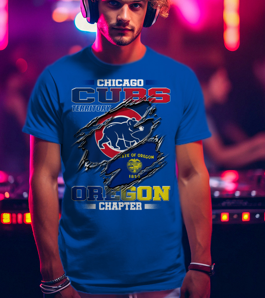Chicago Cubs Territory Oregon Chapter State Of Oregon 1859 T-Shirt