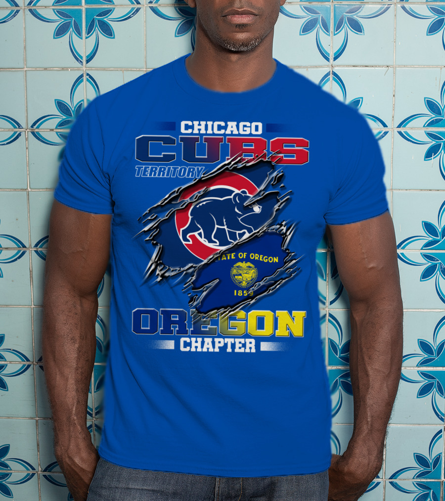 Chicago Cubs Territory Oregon Chapter State Of Oregon 1859 T-Shirt