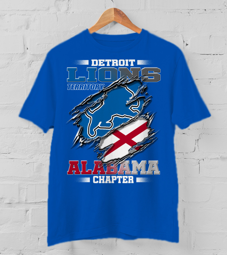 Detroit Lions Territory Alabama Chapter T-Shirt