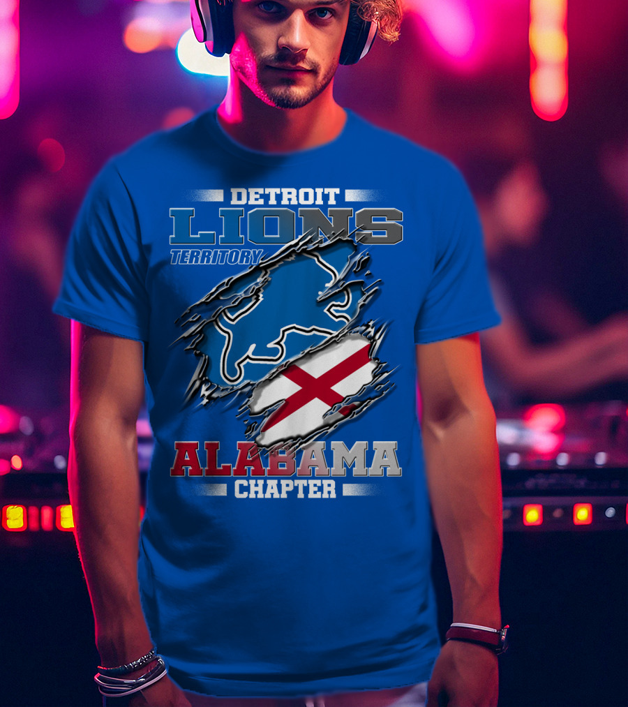 Detroit Lions Territory Alabama Chapter T-Shirt