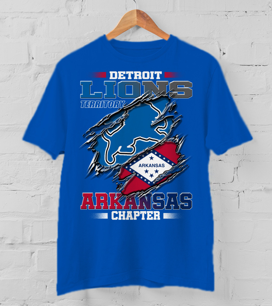 Detroit Lions Territory Arkansas Chapter T-Shirt
