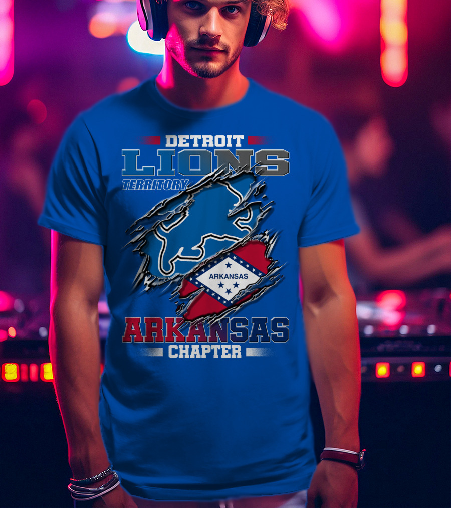 Detroit Lions Territory Arkansas Chapter T-Shirt