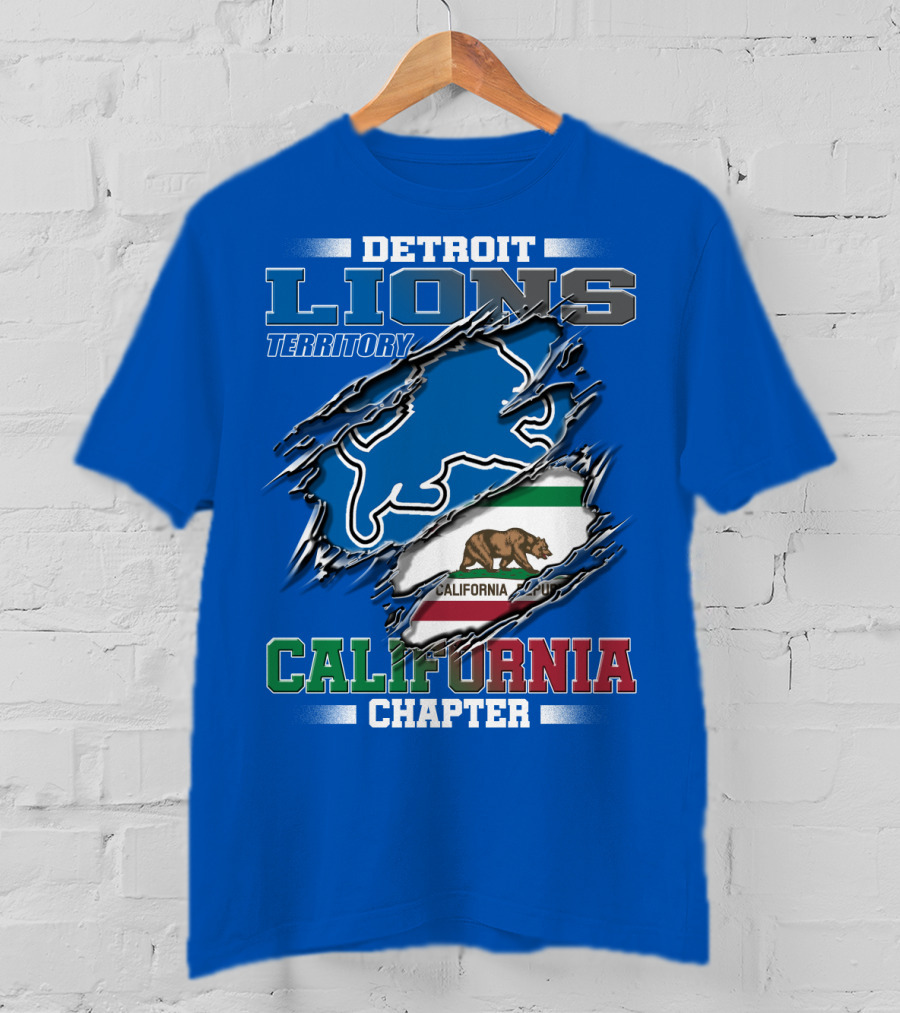 Detroit Lions Territory California Chapter T-Shirt