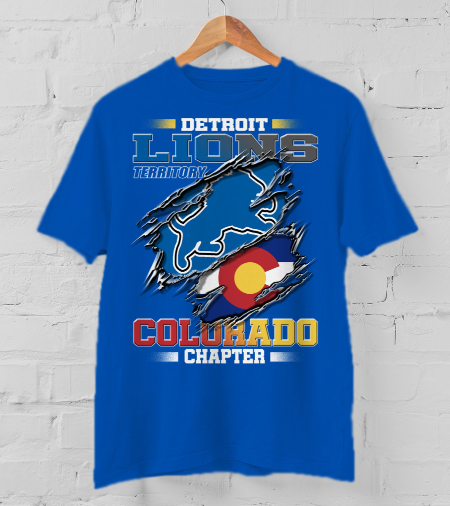 Detroit Lions Territory Colorado Chapter T-Shirt