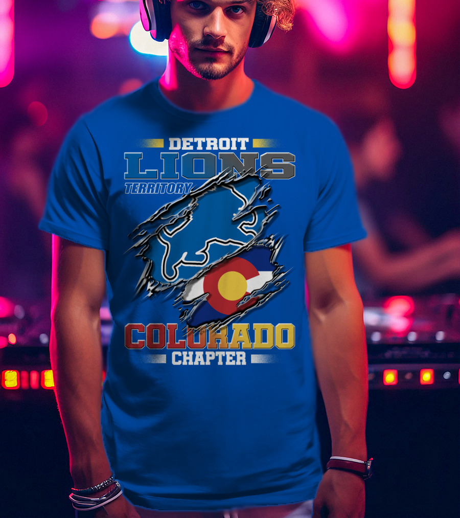 Detroit Lions Territory Colorado Chapter T-Shirt