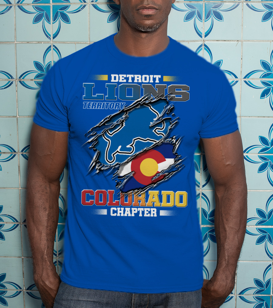 Detroit Lions Territory Colorado Chapter T-Shirt