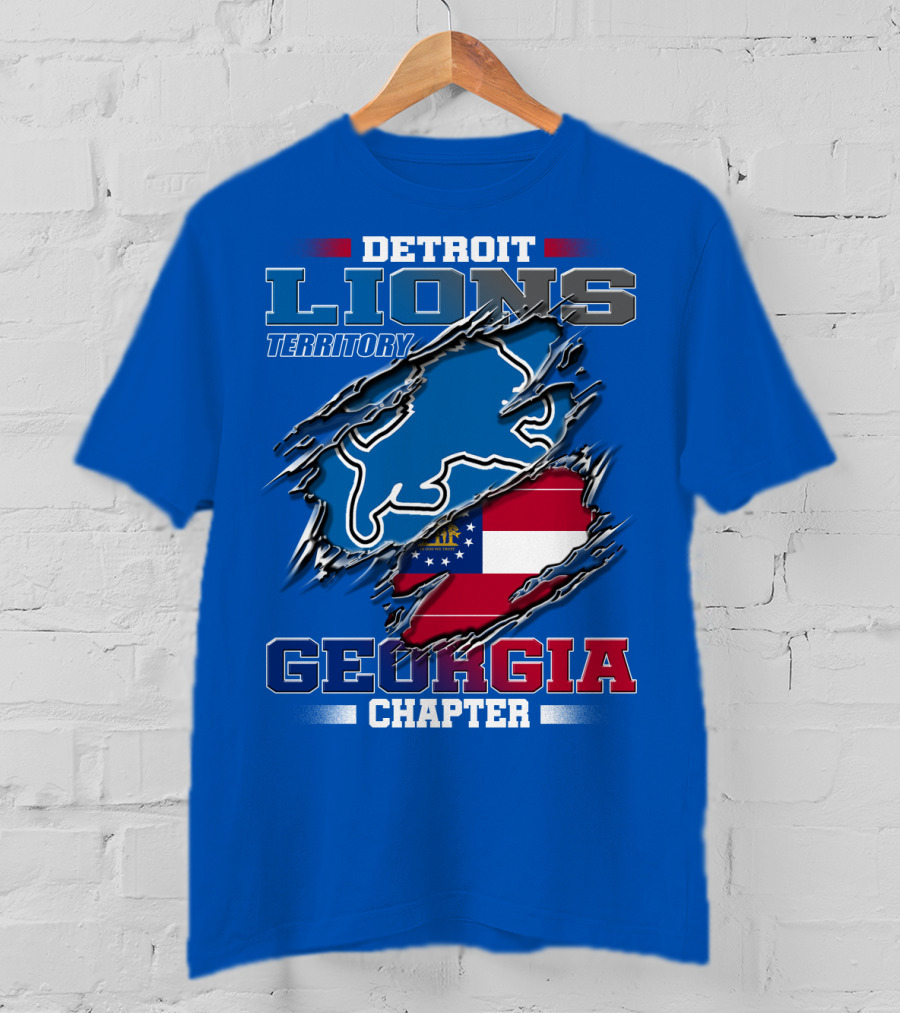 Detroit Lions Territory Georgia Chapter T-Shirt