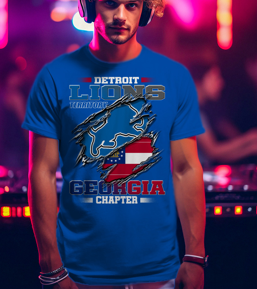 Detroit Lions Territory Georgia Chapter T-Shirt