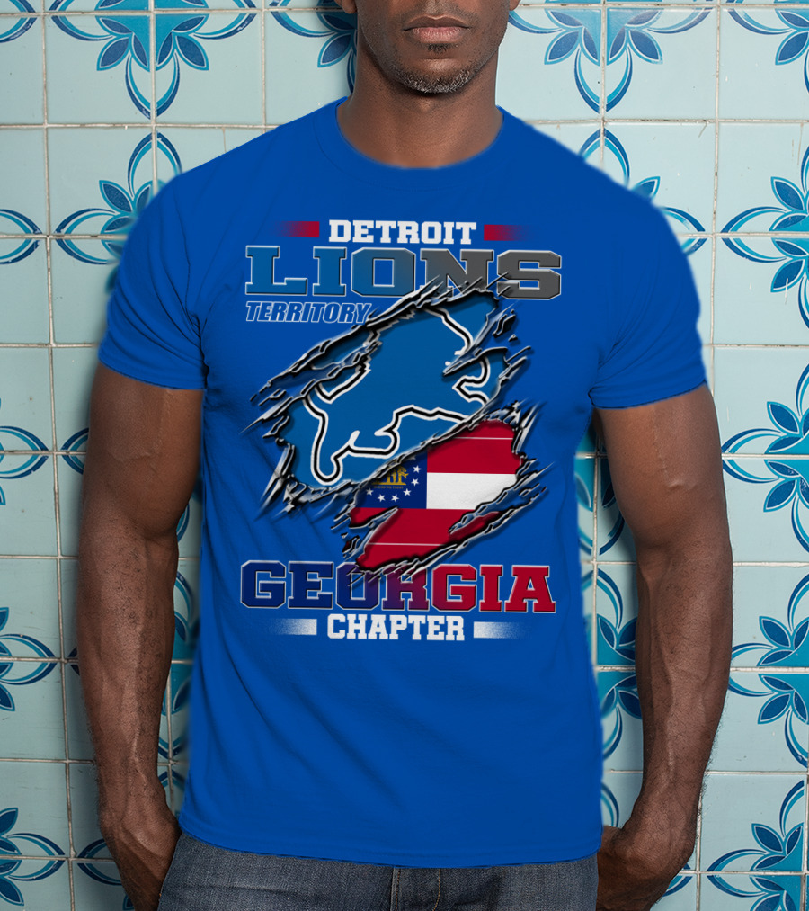 Detroit Lions Territory Georgia Chapter T-Shirt