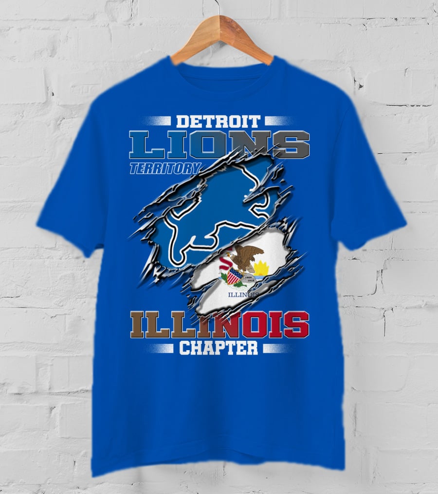 Detroit Lions Territory Illinois Chapter T-Shirt