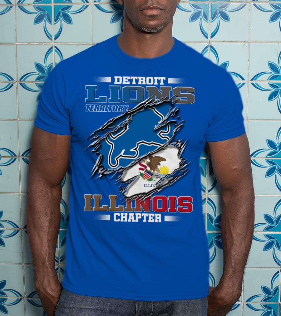 Detroit Lions Territory Illinois Chapter T-Shirt